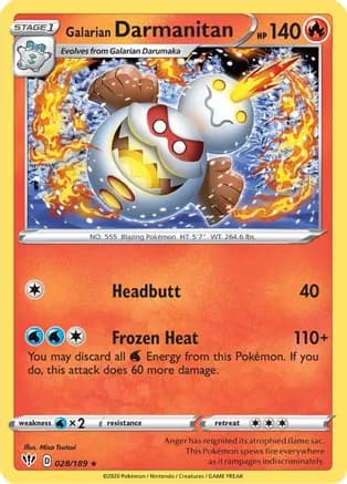 Galarian Darmanitan (28) — SWSH03: Darkness Ablaze