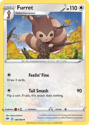 Furret — SWSH03: Darkness Ablaze
