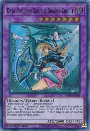 Dark Magician Girl the Dragon Knight (Alternate Art) (Green) — Dragons of Legend: The Complete Series