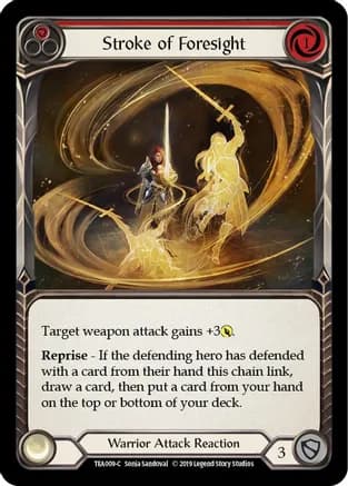 Stroke of Foresight (Red) — Hero Deck: Dorinthea
