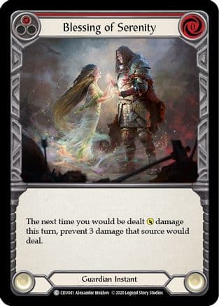 Blessing of Serenity (Red) — Crucible of War