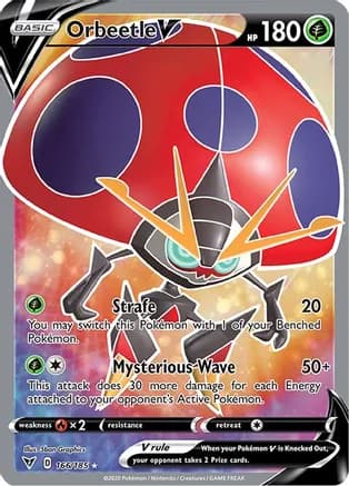 Orbeetle V (Full Art) — SWSH04: Vivid Voltage