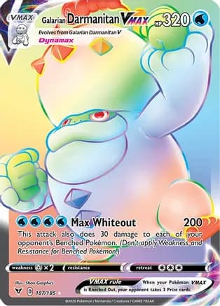 Galarian Darmanitan VMAX (Secret) — SWSH04: Vivid Voltage