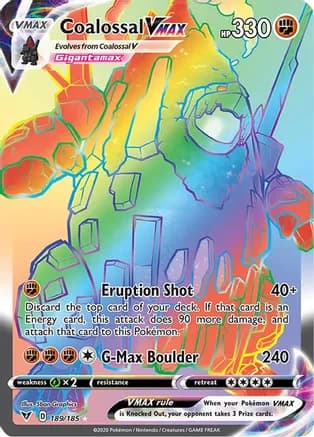 Coalossal VMAX (Secret) — SWSH04: Vivid Voltage
