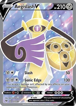 Aegislash V (Full Art) — SWSH04: Vivid Voltage