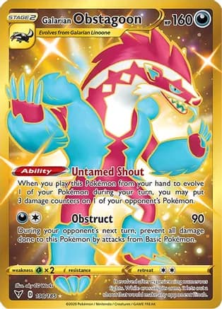 Galarian Obstagoon (Secret) — SWSH04: Vivid Voltage