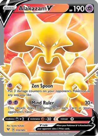 Alakazam V (Full Art) — SWSH04: Vivid Voltage