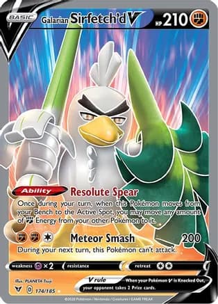 Galarian Sirfetch'd V (Full Art) — SWSH04: Vivid Voltage