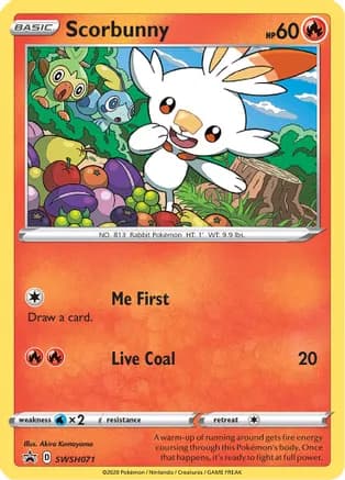 Scorbunny - SWSH071 — SWSH: Sword & Shield Promo Cards