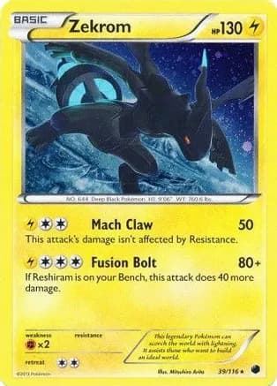 Zekrom - 39/116 (Cosmos Holo) — Miscellaneous Cards & Products