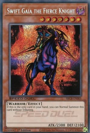 Swift Gaia the Fierce Knight (Secret) — Speed Duel: Battle City Box
