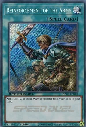 Reinforcement of the Army (Secret) — Speed Duel: Battle City Box