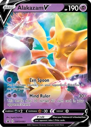 Alakazam V - SWSH083 — SWSH: Sword & Shield Promo Cards