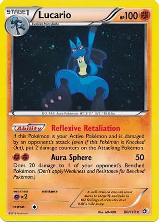 Lucario - 80/113 (Cosmos Holo) — Miscellaneous Cards & Products