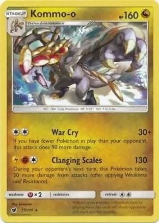 Kommo-o - 77/111 (Cracked Ice Holo) — Deck Exclusives