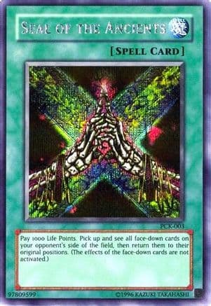 Seal of the Ancients (Power of Chaos: Kaiba the Revenge) — Yu-Gi-Oh! Video Game Promotional Cards