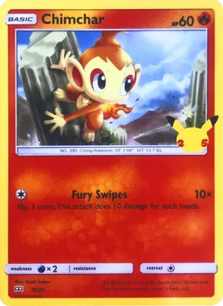Chimchar - 12/25 — McDonald's 25th Anniversary Promos