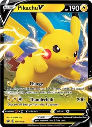 Pikachu V - SWSH061 — SWSH: Sword & Shield Promo Cards