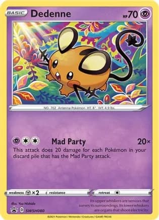 Dedenne - SWSH080 — SWSH: Sword & Shield Promo Cards