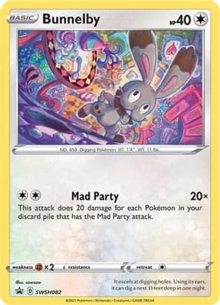 Bunnelby - SWSH082 — SWSH: Sword & Shield Promo Cards