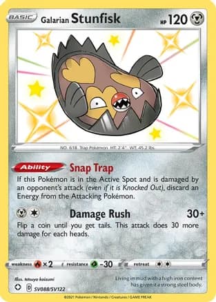 Galarian Stunfisk — Shining Fates: Shiny Vault
