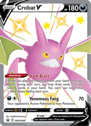 Crobat V - SWSH098 — SWSH: Sword & Shield Promo Cards