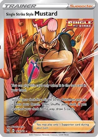 Single Strike Style Mustard (Full Art) — SWSH05: Battle Styles
