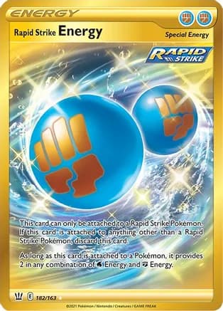 Rapid Strike Energy (Secret) — SWSH05: Battle Styles