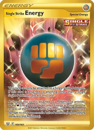 Single Strike Energy (Secret) — SWSH05: Battle Styles