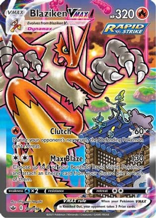 Blaziken VMAX (Alternate Art Secret) — SWSH06: Chilling Reign