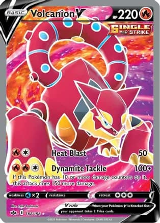 Volcanion V (Full Art) — SWSH06: Chilling Reign