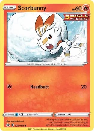 Scorbunny — SWSH06: Chilling Reign