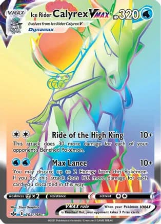 Ice Rider Calyrex VMAX (Secret) — SWSH06: Chilling Reign