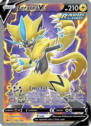 Zeraora V (Full Art) — SWSH06: Chilling Reign