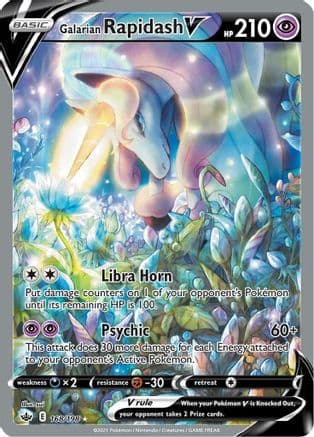 Galarian Rapidash V (Alternate Full Art) — Pokémon TCG card