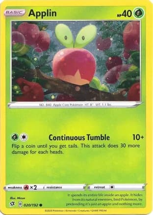 Applin - 020/192 (Cosmos Holo) — Blister Exclusives
