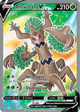 Trevenant V (Full Art) — SWSH07: Evolving Skies