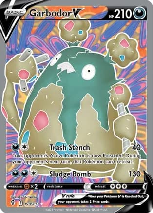 Garbodor V (Full Art) — SWSH07: Evolving Skies