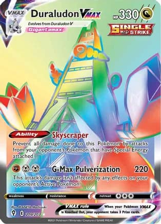 Duraludon VMAX (Secret) — SWSH07: Evolving Skies