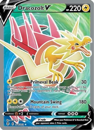 Dracozolt V (Full Art) — SWSH07: Evolving Skies