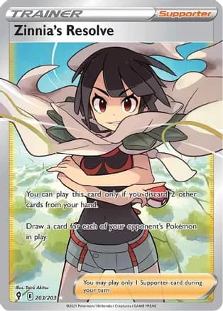 Zinnia's Resolve (Full Art) — SWSH07: Evolving Skies