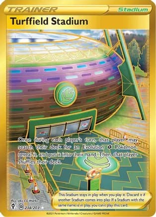 Turffield Stadium (Secret) — SWSH07: Evolving Skies
