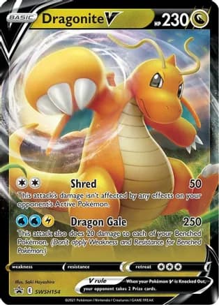 Dragonite V - SWSH154 — SWSH: Sword & Shield Promo Cards