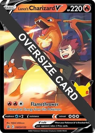 Lance's Charizard V - SWSH133 — Jumbo Cards