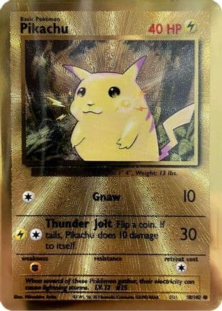 Pikachu - 58/102 (Celebrations Metal Card) — Miscellaneous Cards & Products