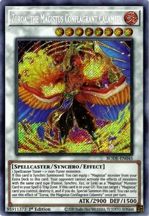 Zoroa, the Magistus Conflagrant Calamity — Burst of Destiny
