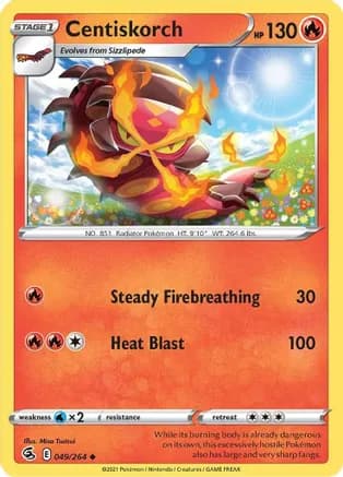 Centiskorch (49) — SWSH08: Fusion Strike