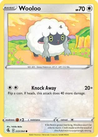 Wooloo (222) — SWSH08: Fusion Strike
