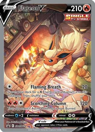 Flareon V - SWSH179 — SWSH: Sword & Shield Promo Cards