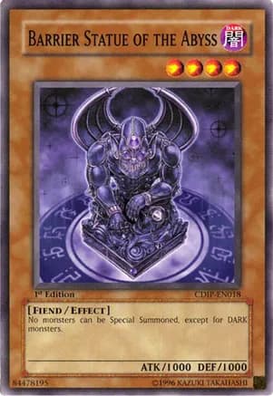 Barrier Statue of the Abyss — Cyberdark Impact